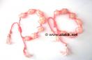 Rose Quartz Netted Tumble Drawstring Bracelet